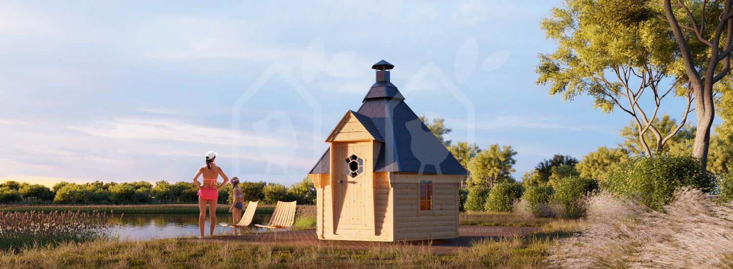 Sauna de jardín 7 m² visualization 1