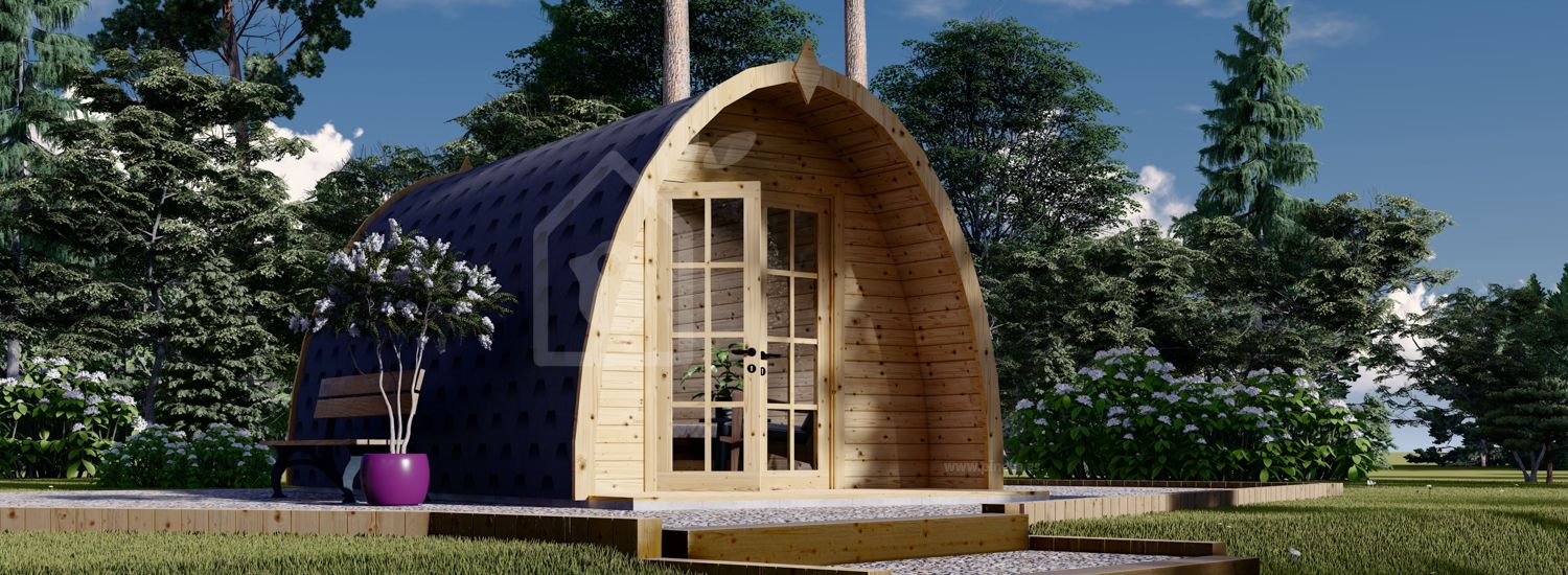 Caseta de jardín de madera BRETA (44 mm), 3x5 m, 15 m² visualization 1