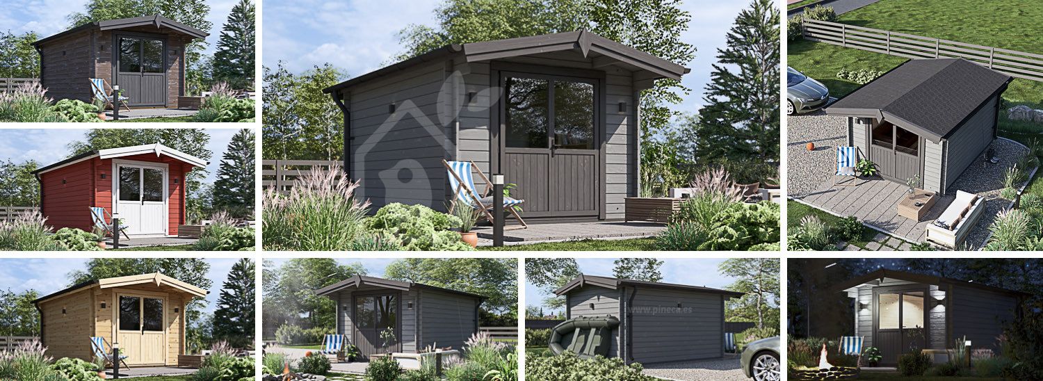 Caseta de jardín de madera PETER (34 mm), 3x3 m, 9 m² visualization 1