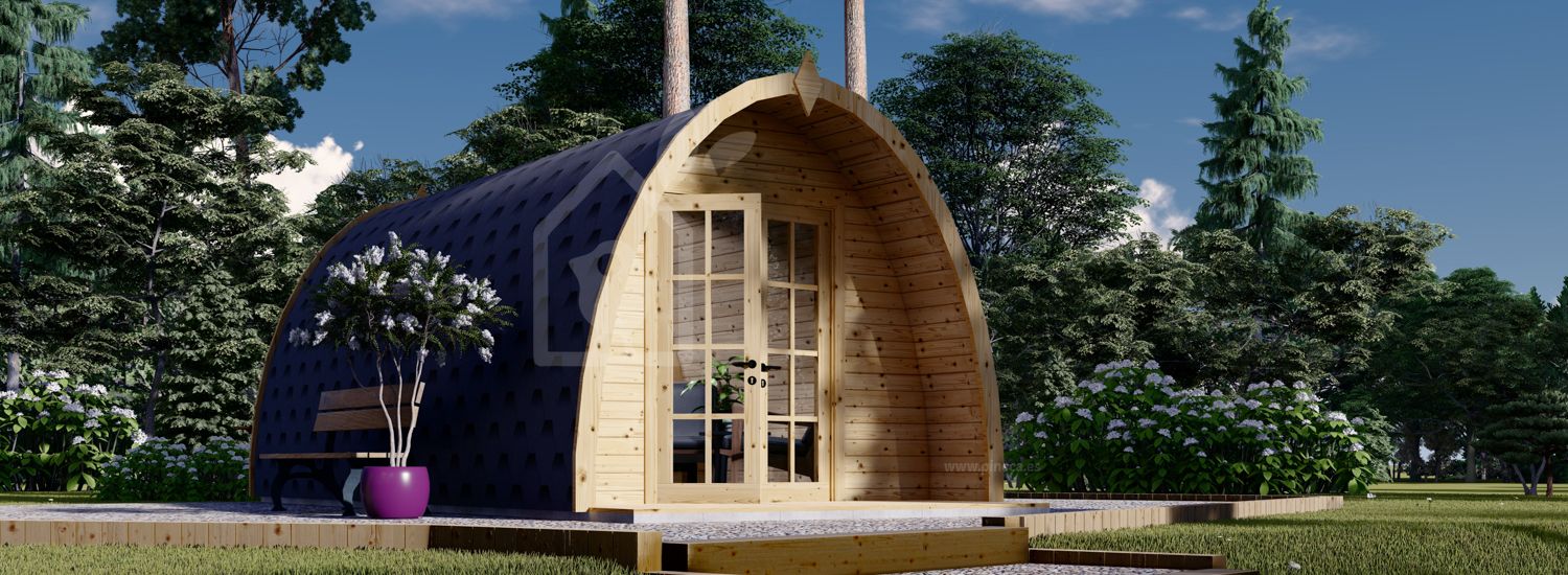 Caseta de jardín de madera BRETA (28 mm), 3x6 m, 18 m² visualization 1