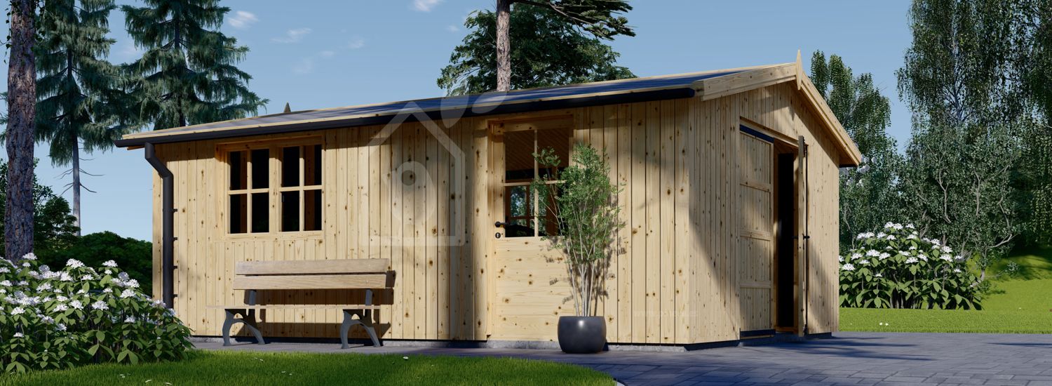 Garaje de madera LORA (estructura de madera), 5x6 m , 30 m² visualization 1
