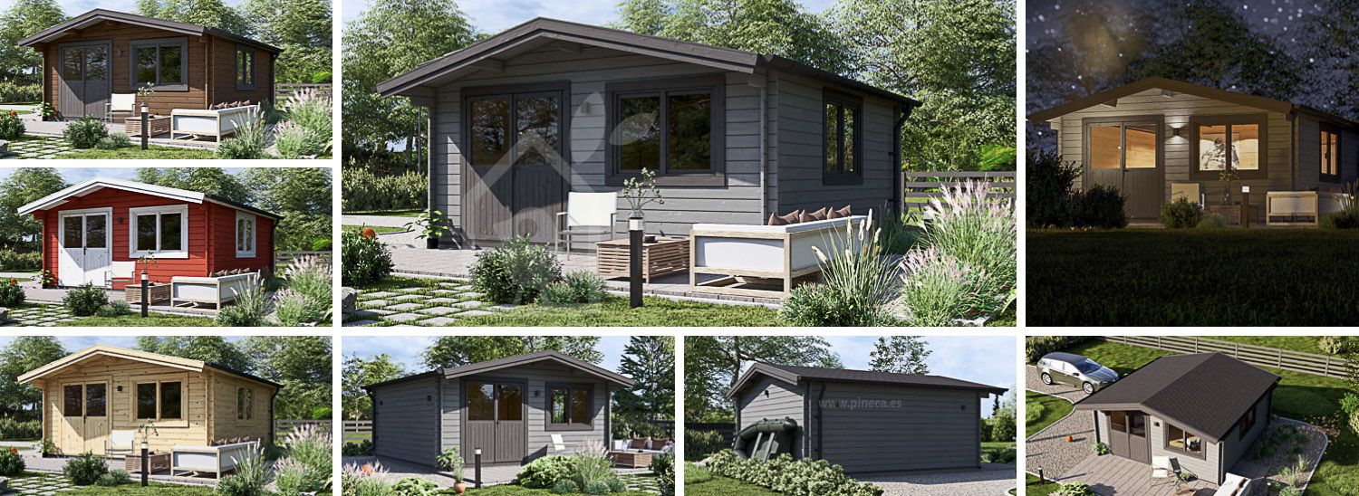 Caseta de jardín de madera LILLE (44 mm), 5x5 m, 25 m² visualization 1