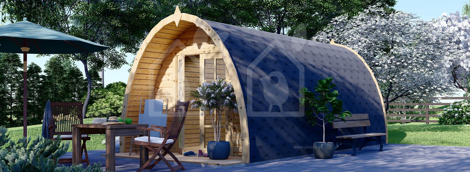 Caseta de jardín de madera BRETA (28 mm), 3x6 m, 18 m² visualization 1